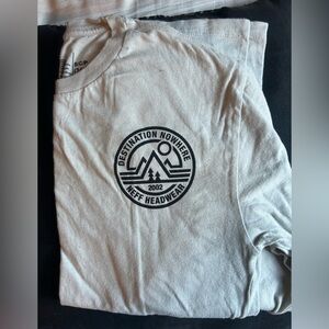 Neff Light Gray Tee with Navy Outdoor Crest